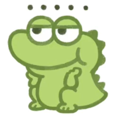 Эмодзи Cute Crocodile