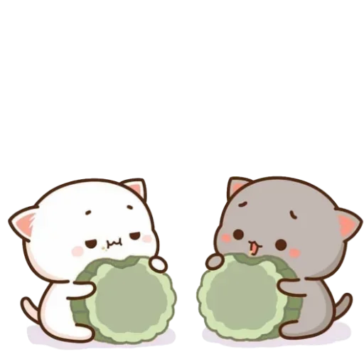Эмодзи mochi cats meme