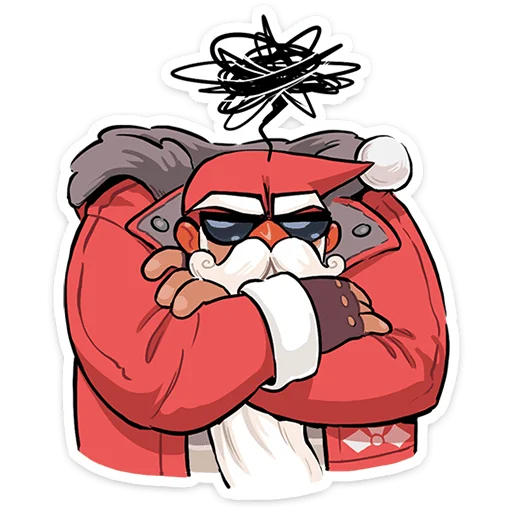 Эмодзи Дед Мороз и Снегурочка