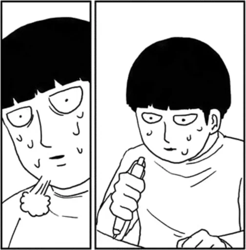 Эмодзи mob psycho 100 manga