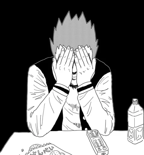 Эмодзи mob psycho 100 manga