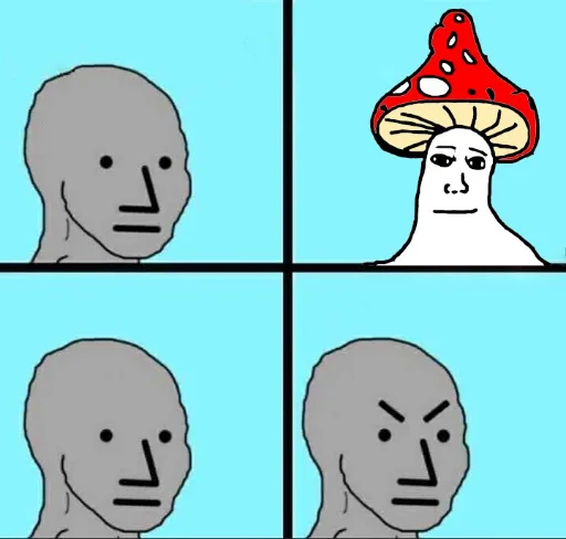 Эмодзи mushroom man