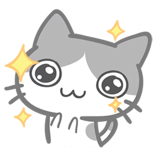 Эмодзи What does the cat say ... Meow
