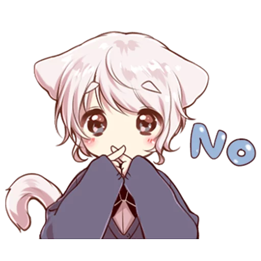 Эмодзи Cute cat ear boy