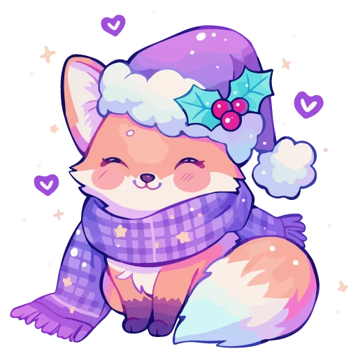 Эмодзи новогодние звери