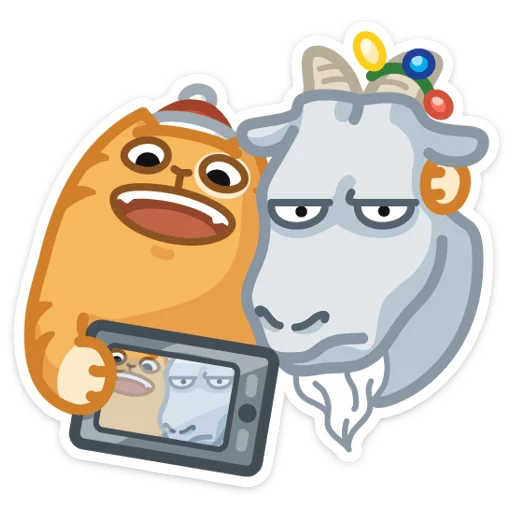 Эмодзи Новогодний Персик