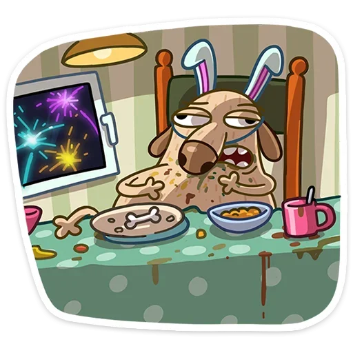 Эмодзи Новогодний Дигги