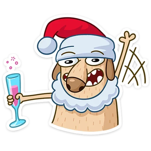 Эмодзи Новогодний Дигги