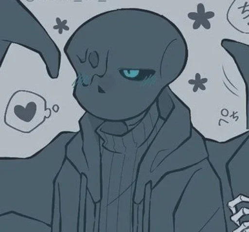 Эмодзи Nightmare Sans