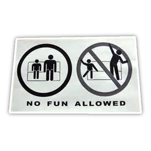 Эмодзи No Fun Allowed