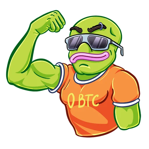 Эмодзи Pepe BTC