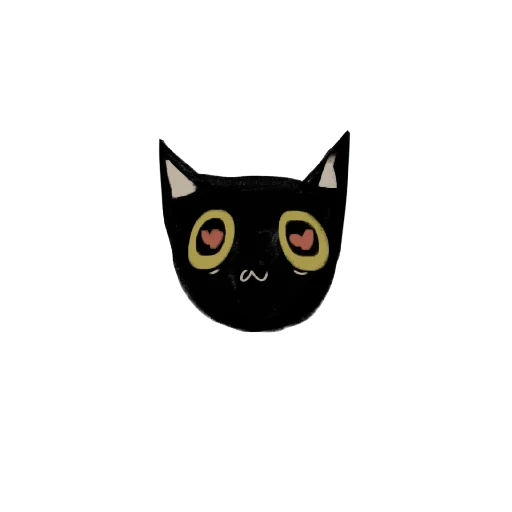 Эмодзи Black kitty