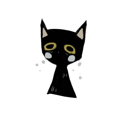 Эмодзи Black kitty