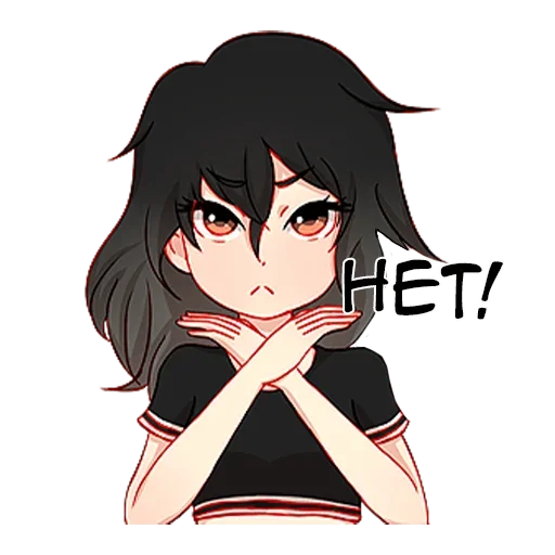 Эмодзи Послушная девочка