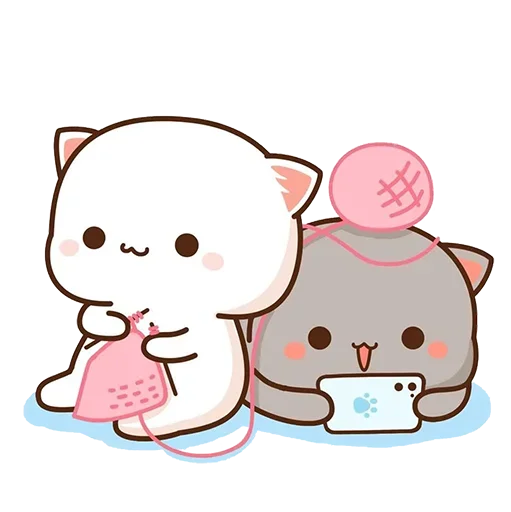 Эмодзи Peach Goma Cats