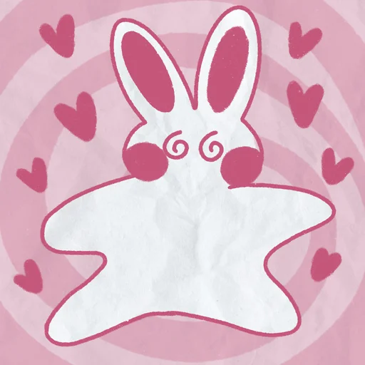 Эмодзи peachy bunny