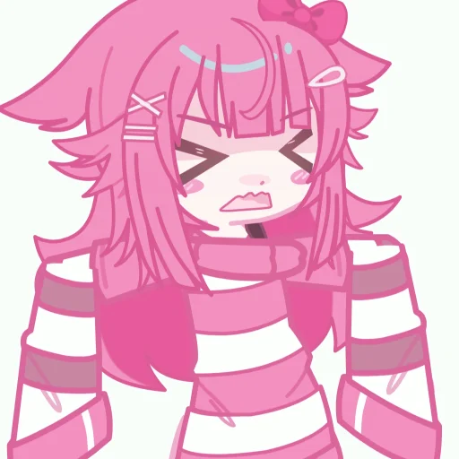 Эмодзи Pink girl