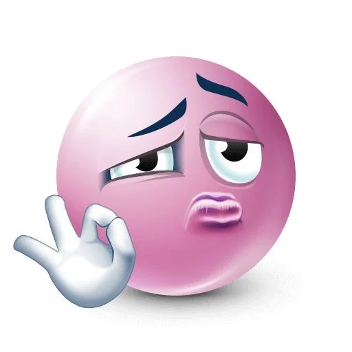 Эмодзи Pink faces