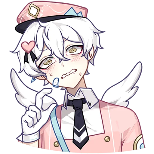 Эмодзи Почтальоны Любви Ивэлтин и Юшио Без Текста