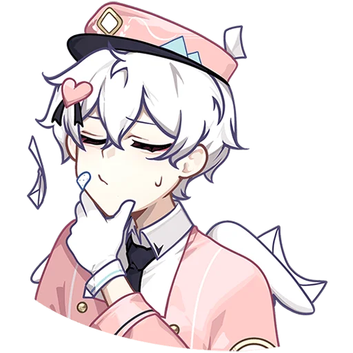 Эмодзи Почтальоны Любви Ивэлтин и Юшио Без Текста