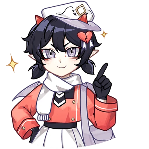 Эмодзи Почтальоны Любви Ивэлтин и Юшио Без Текста