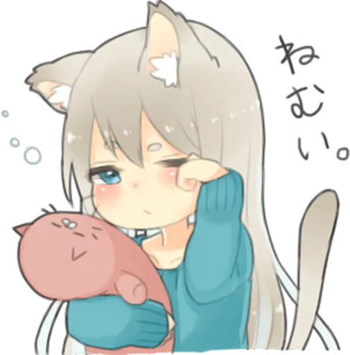 Эмодзи Nekomimikko's yuruhuwa