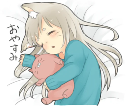 Эмодзи Nekomimikko's yuruhuwa