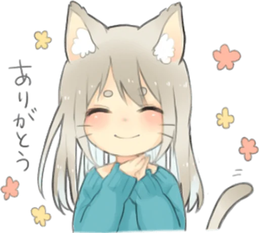 Эмодзи Nekomimikko's yuruhuwa