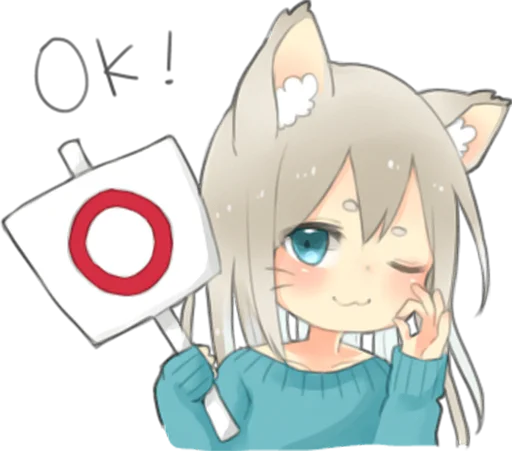 Эмодзи Nekomimikko's yuruhuwa