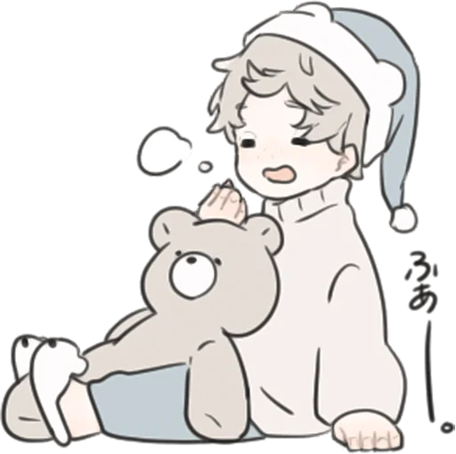 Эмодзи a boy, who like stuffed animals