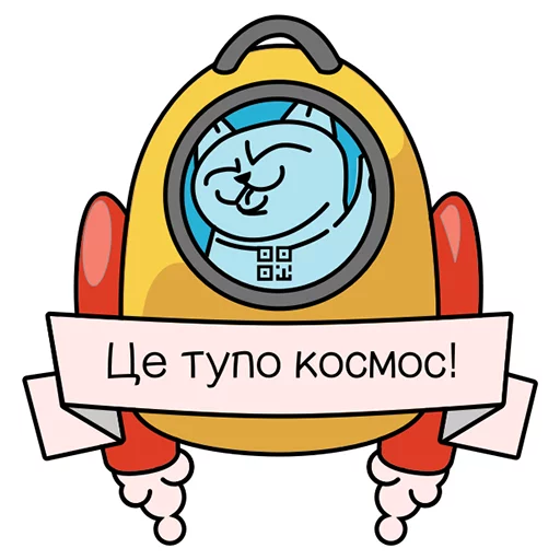 Эмодзи QR-cat by monobank