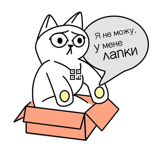 Эмодзи QR-cat by monobank