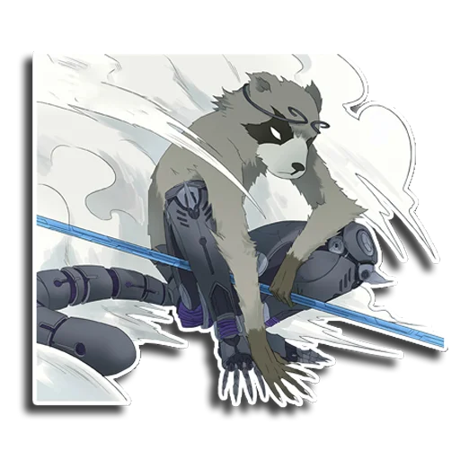 Эмодзи Енот Аман