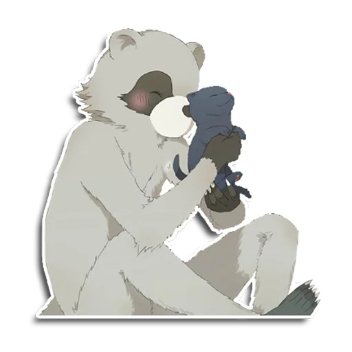 Эмодзи Енот Аман