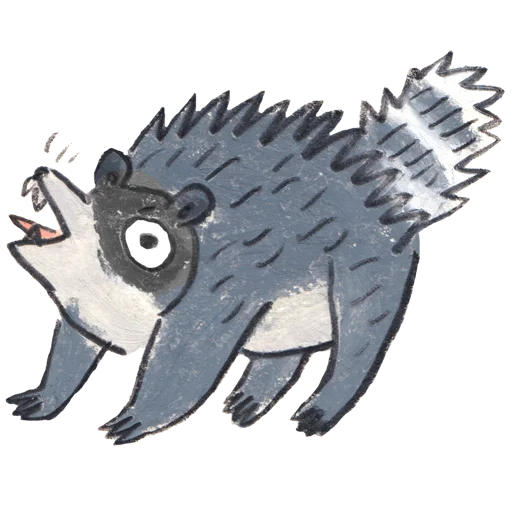Эмодзи racoon osier forest