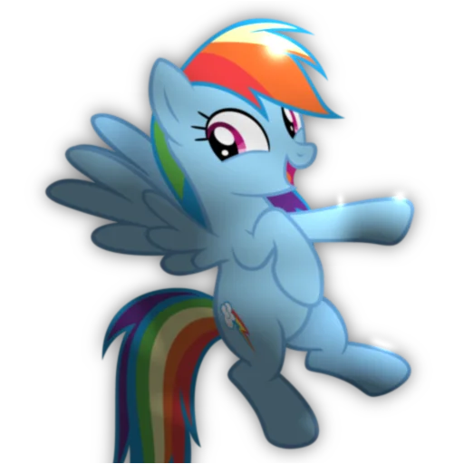 Эмодзи Rainbow Dash