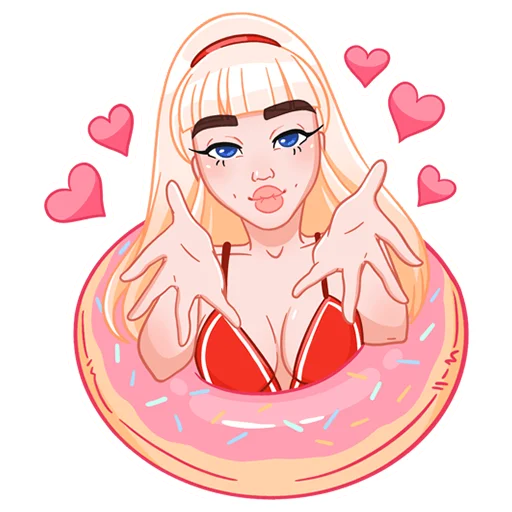 Эмодзи Отдыхаем с Каталиной