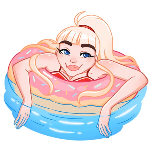 Эмодзи Отдыхаем с Каталиной