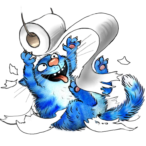 Эмодзи Rinas Blue Cats