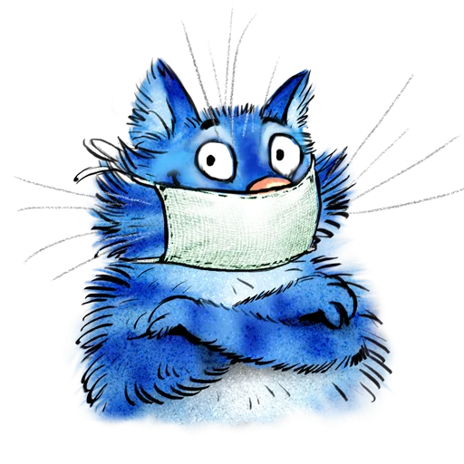 Эмодзи Rinas Blue Cats