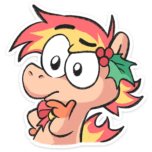 Эмодзи Конь Рубин