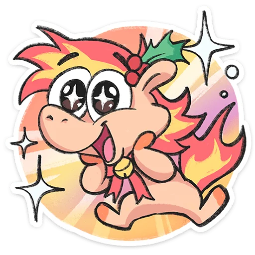 Эмодзи Конь Рубин