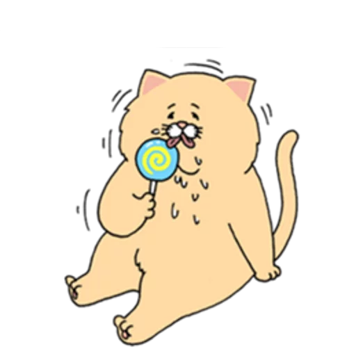 Эмодзи Sad Fat Cat