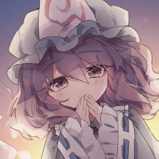 Эмодзи Saigyouji Yuyuko