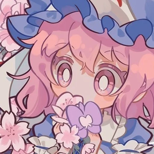 Эмодзи Saigyouji Yuyuko