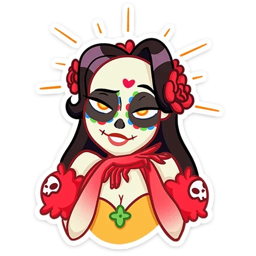 Эмодзи Санта Муэрте