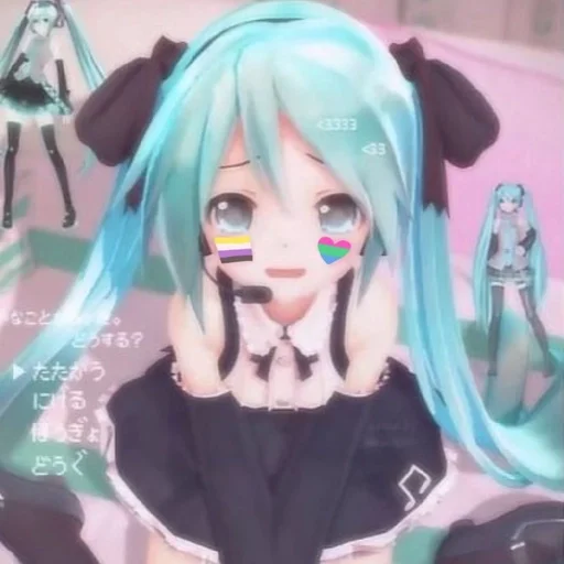 Эмодзи Hatsune Miku