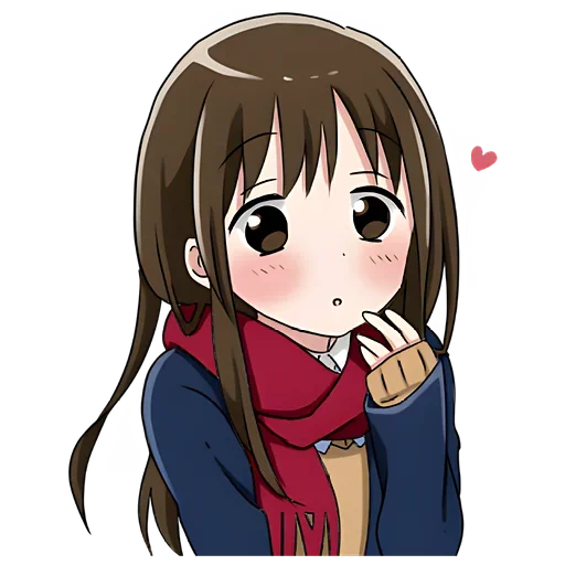 Эмодзи Школьница-тян