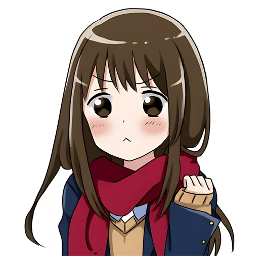 Эмодзи Школьница-тян