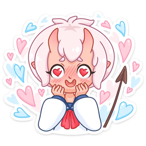 Эмодзи Школьница Они-тян